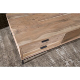 Livingfurn - Salontafel Oslo - 60x120x45cm - Acasiahout