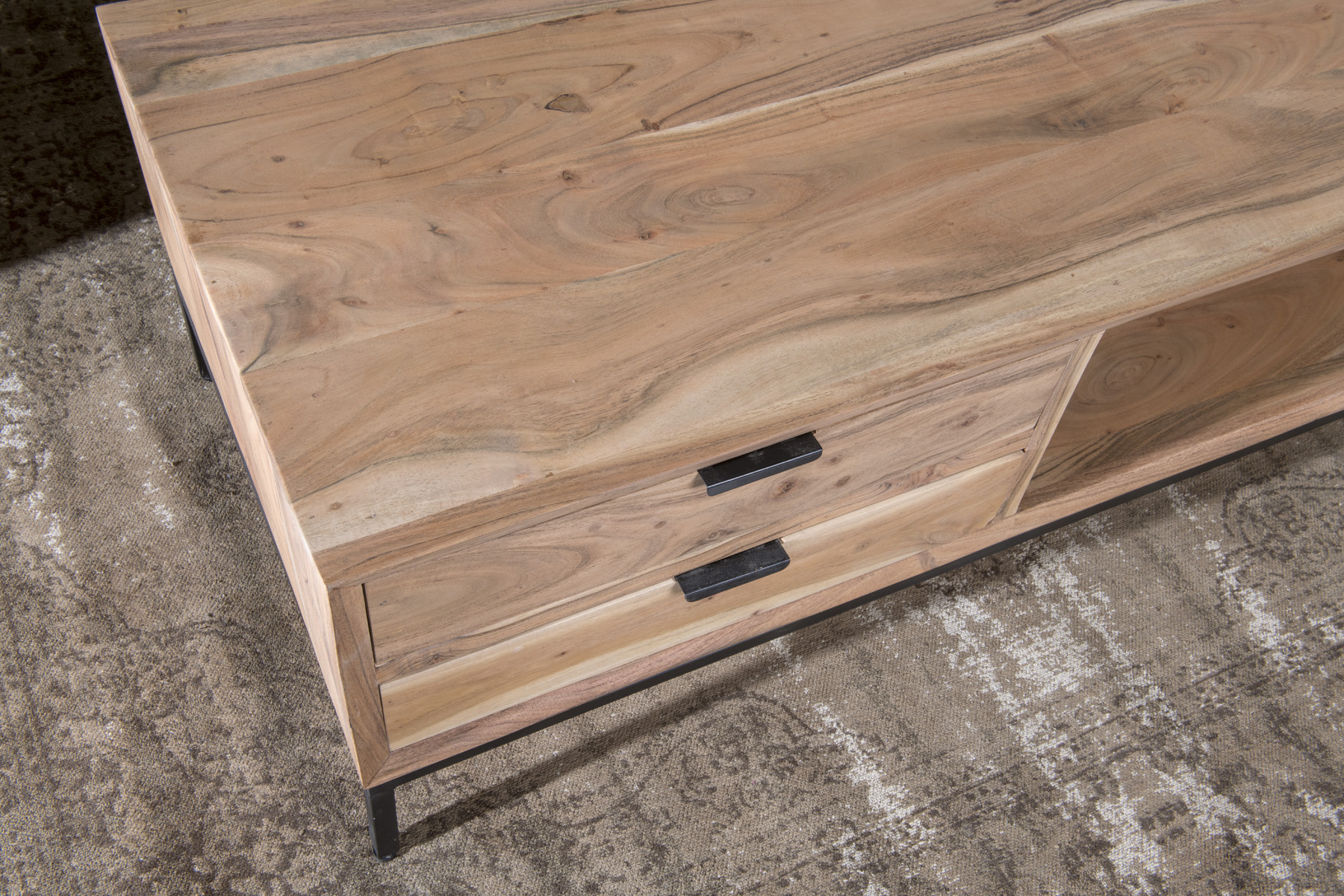Livingfurn - Salontafel Oslo - 60x120x45cm - Acasiahout