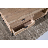 Livingfurn - Salontafel Oslo - 60x120x45cm - Acasiahout