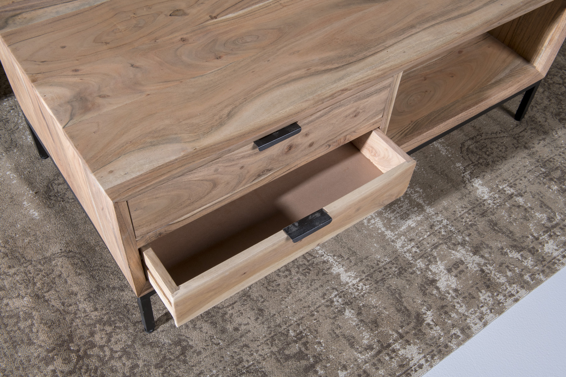 Livingfurn - Salontafel Oslo - 60x120x45cm - Acasiahout