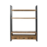 Livingfurn - TV Meubel TV- Nairobi High 150 cm - Mangohout / Gecoat Staal