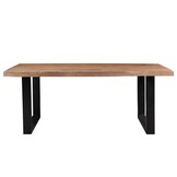 Brix - e Bruine Eetkamertafel Brix - U Poot -  Mangohout   - 200 cm