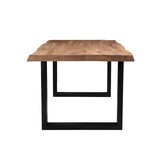 Brix - e Bruine Eetkamertafel Brix - U Poot -  Mangohout   - 200 cm