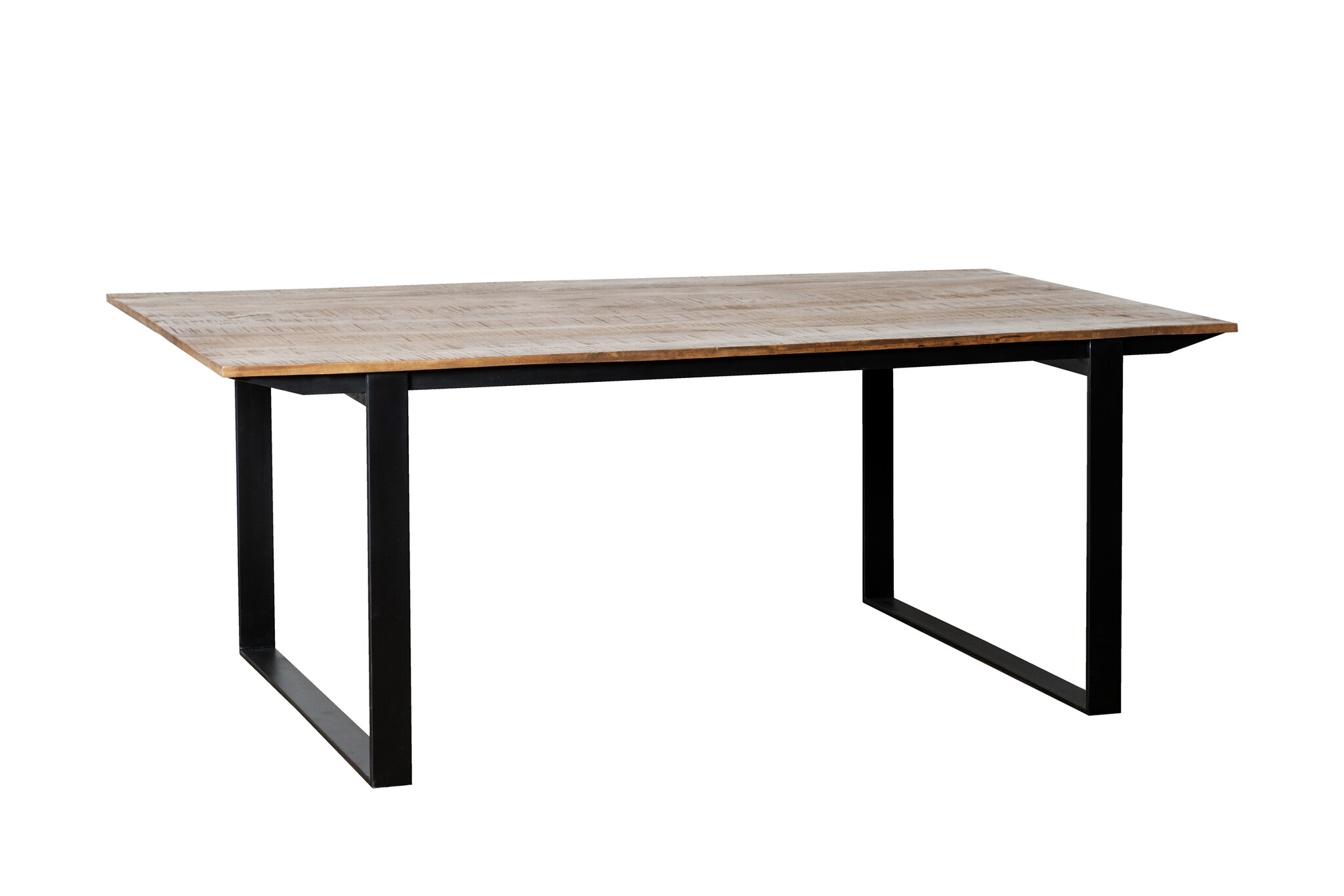 Livingfurn -  Eetkamertafel Valdez - U poot - Mango Hout  - 200 cm - Bruin