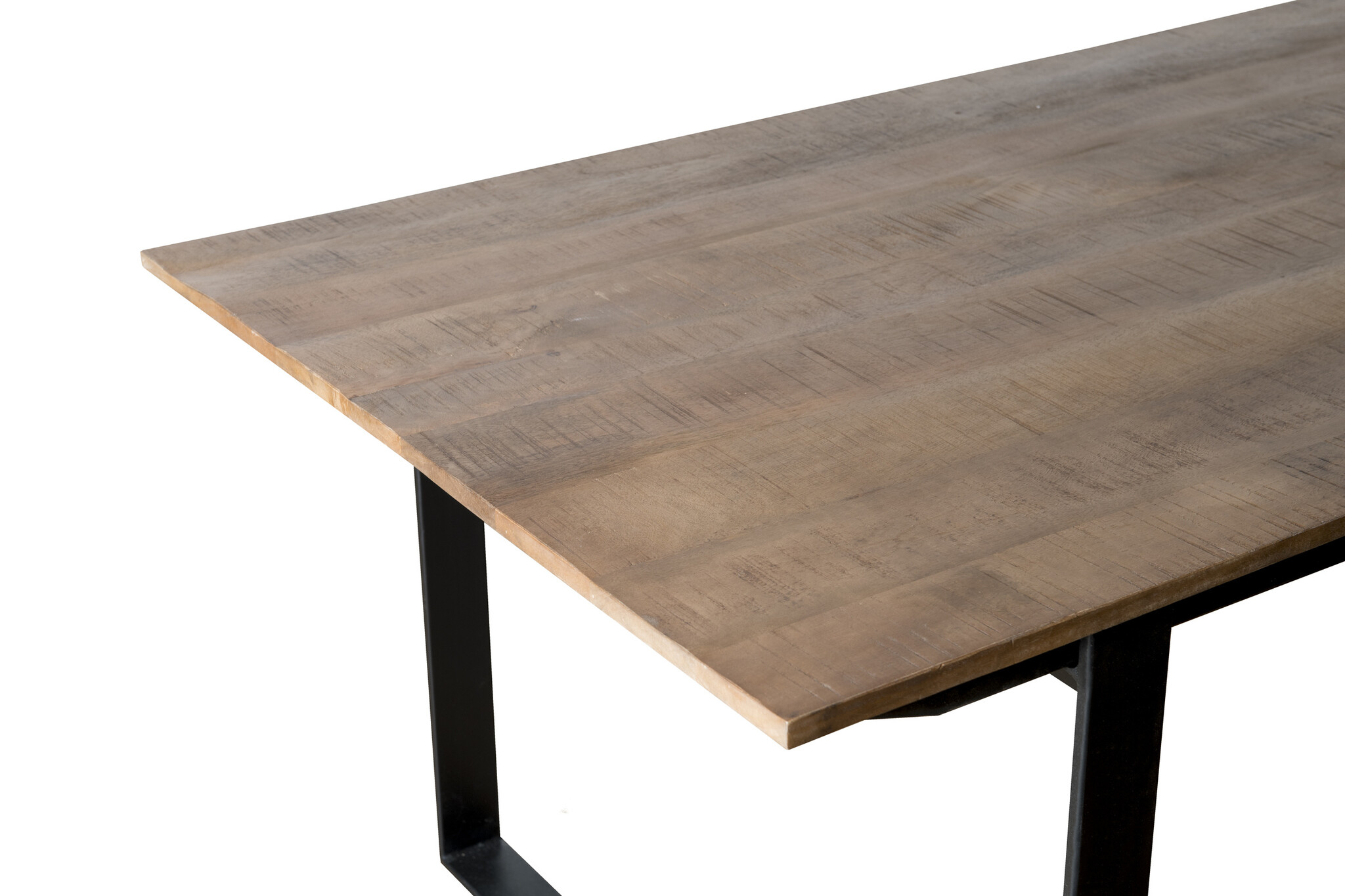 Livingfurn -  Eetkamertafel Valdez - U poot - Mango Hout  - 200 cm - Bruin