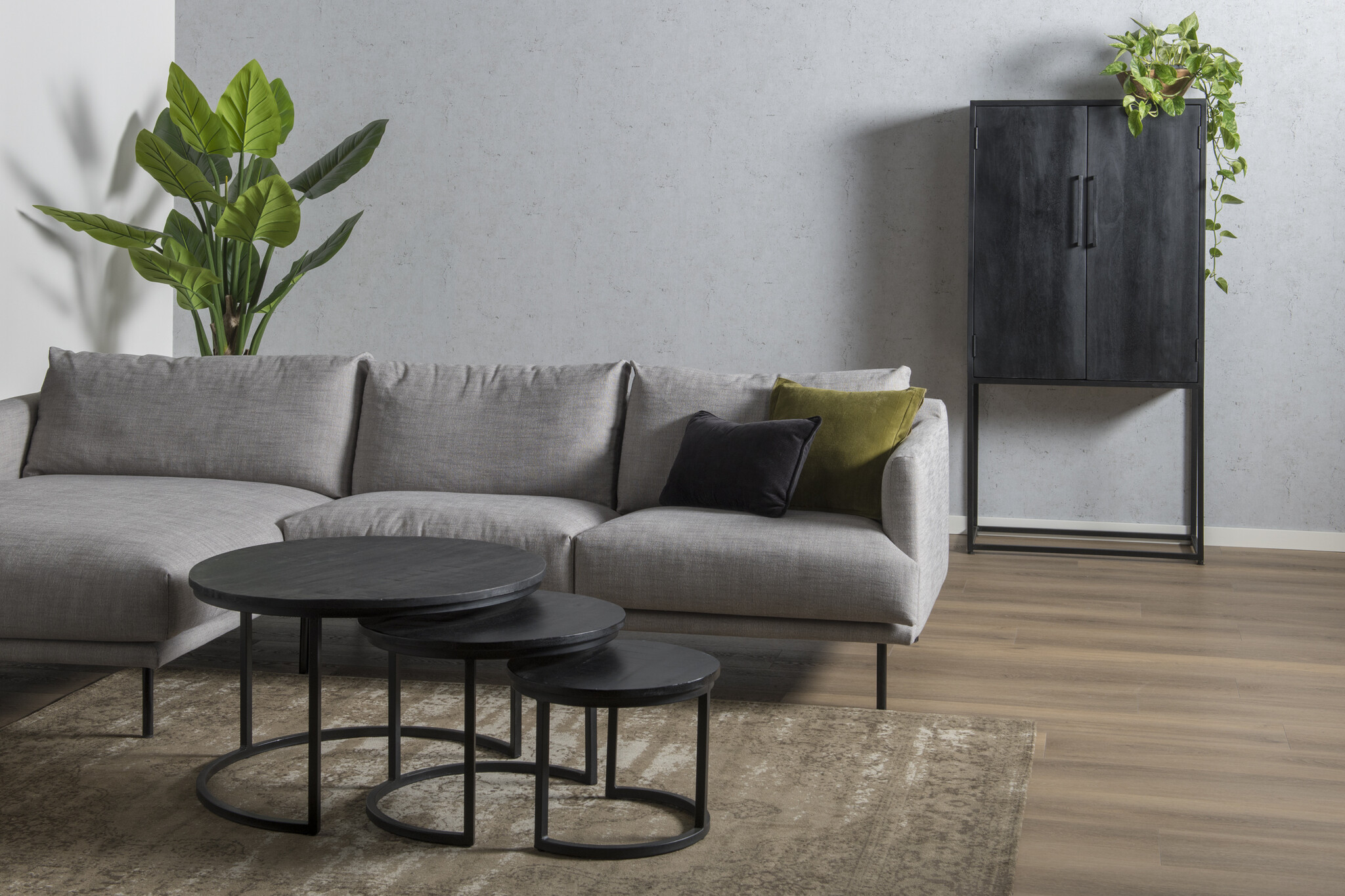 Livingfurn - Salontafel Jerrel Kala - 74x74x42 - Mangohout