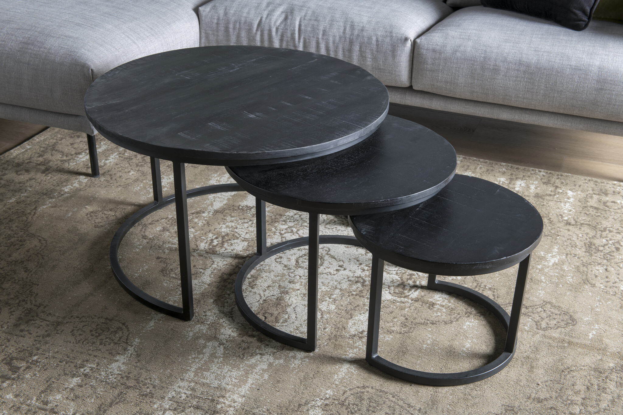 Livingfurn - Salontafel Jerrel Kala - 74x74x42 - Mangohout
