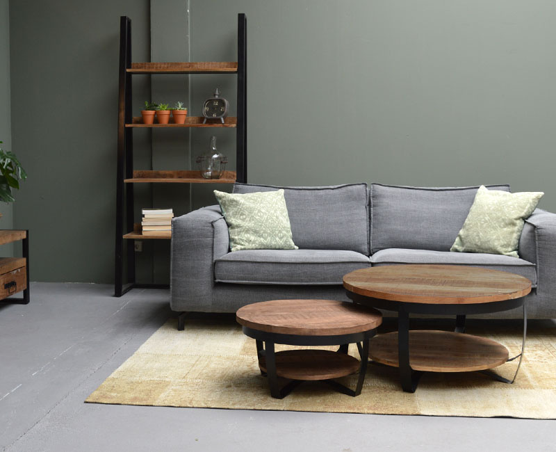 Brix - Salontafel Brix Mark - 65x65x33 - Mangohout