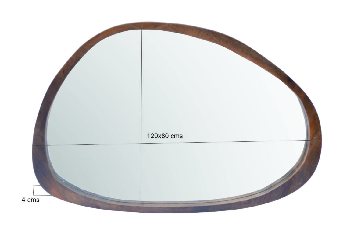 Brix - Spiegels Brix Jaira Walnut - Mangohout