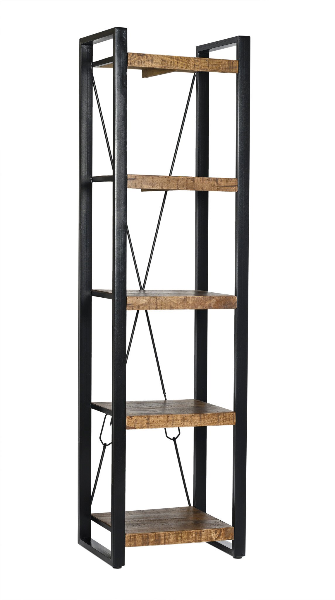 Livingfurn - Boekenkasten Nairobi 200cm - Mangohout