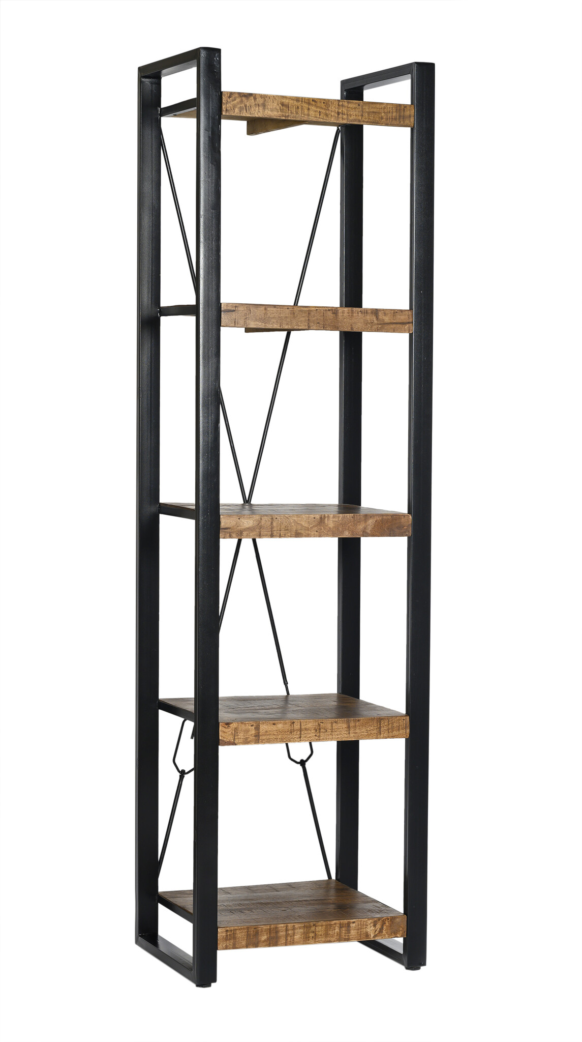 Livingfurn - Boekenkasten Nairobi 200cm - Mangohout