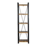 Livingfurn - Boekenkasten Nairobi 200cm - Mangohout