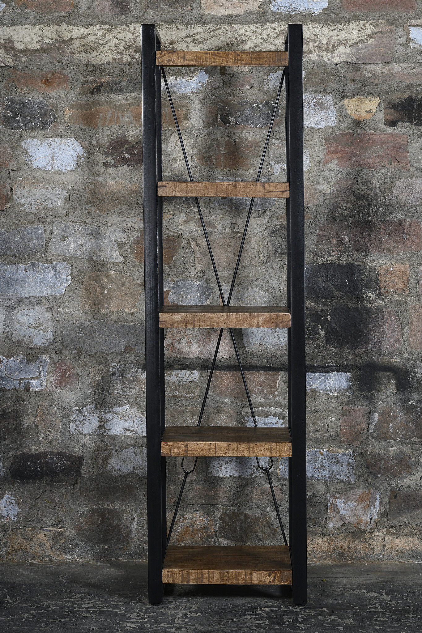 Livingfurn - Boekenkasten Nairobi 200cm - Mangohout