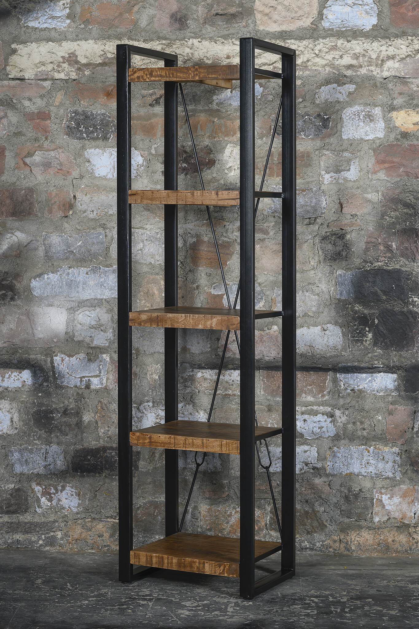 Livingfurn - Boekenkasten Nairobi 200cm - Mangohout