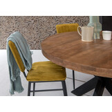 Brix - Ronde Monderne Eetkamertafel Brix -   Mangohout   - 140 cm - Bruin