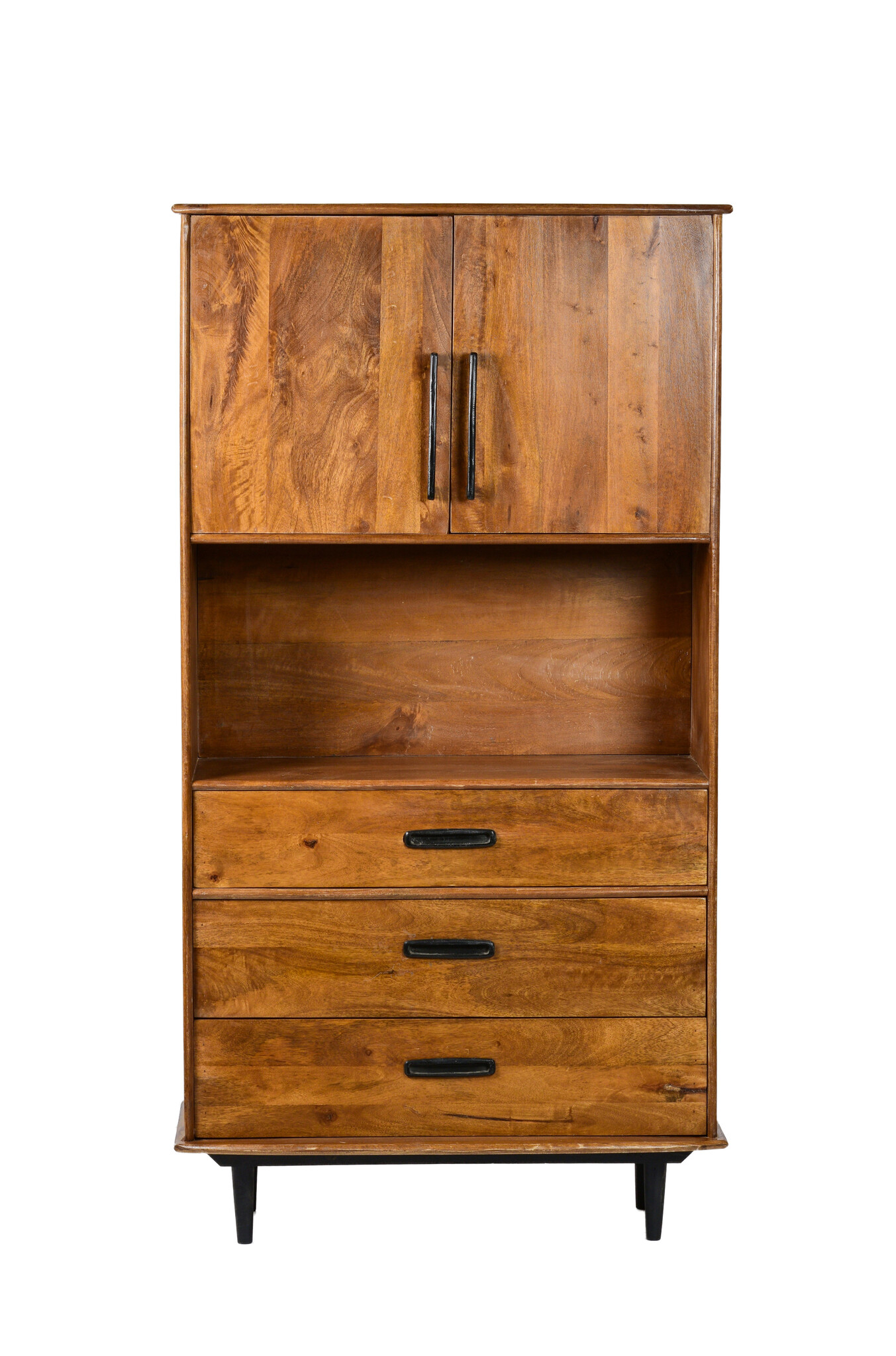 Livingfurn - Kabinetkast Elias - 180x97cm - Mangohout - Bruin