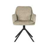 LABEL51 Eetkamerstoel Joy - Beige - Elegance - set van 2