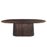 Livingfurn - Eetkamertafel Salvator Walnut 230cm - Mangohout