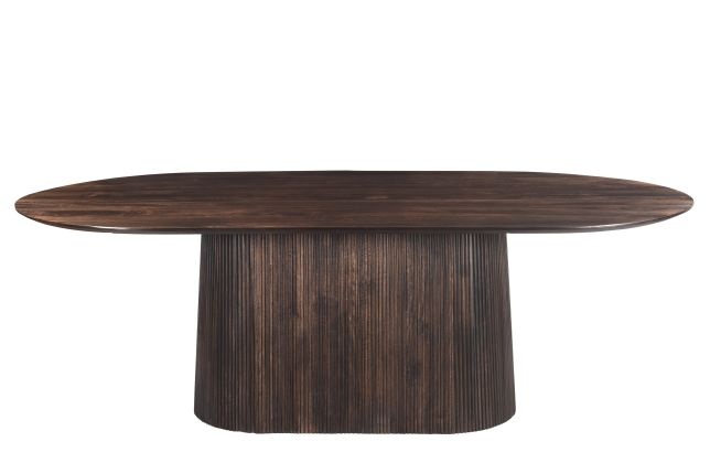 Livingfurn - Eetkamertafel Salvator Walnut 230cm - Mangohout