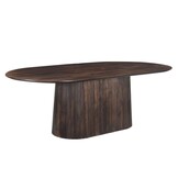 Livingfurn - Eetkamertafel Salvator Walnut 230cm - Mangohout