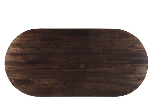 Livingfurn - Eetkamertafel Salvator Walnut 230cm - Mangohout