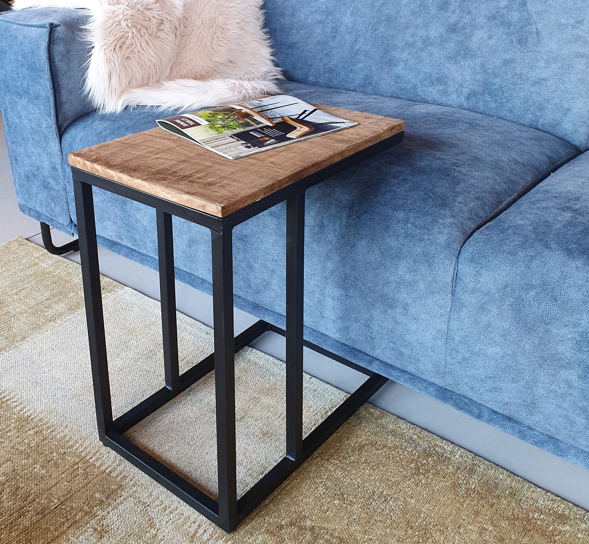 Brix - Bijzettafel Brix Sue - Mangohout - 30x46x52