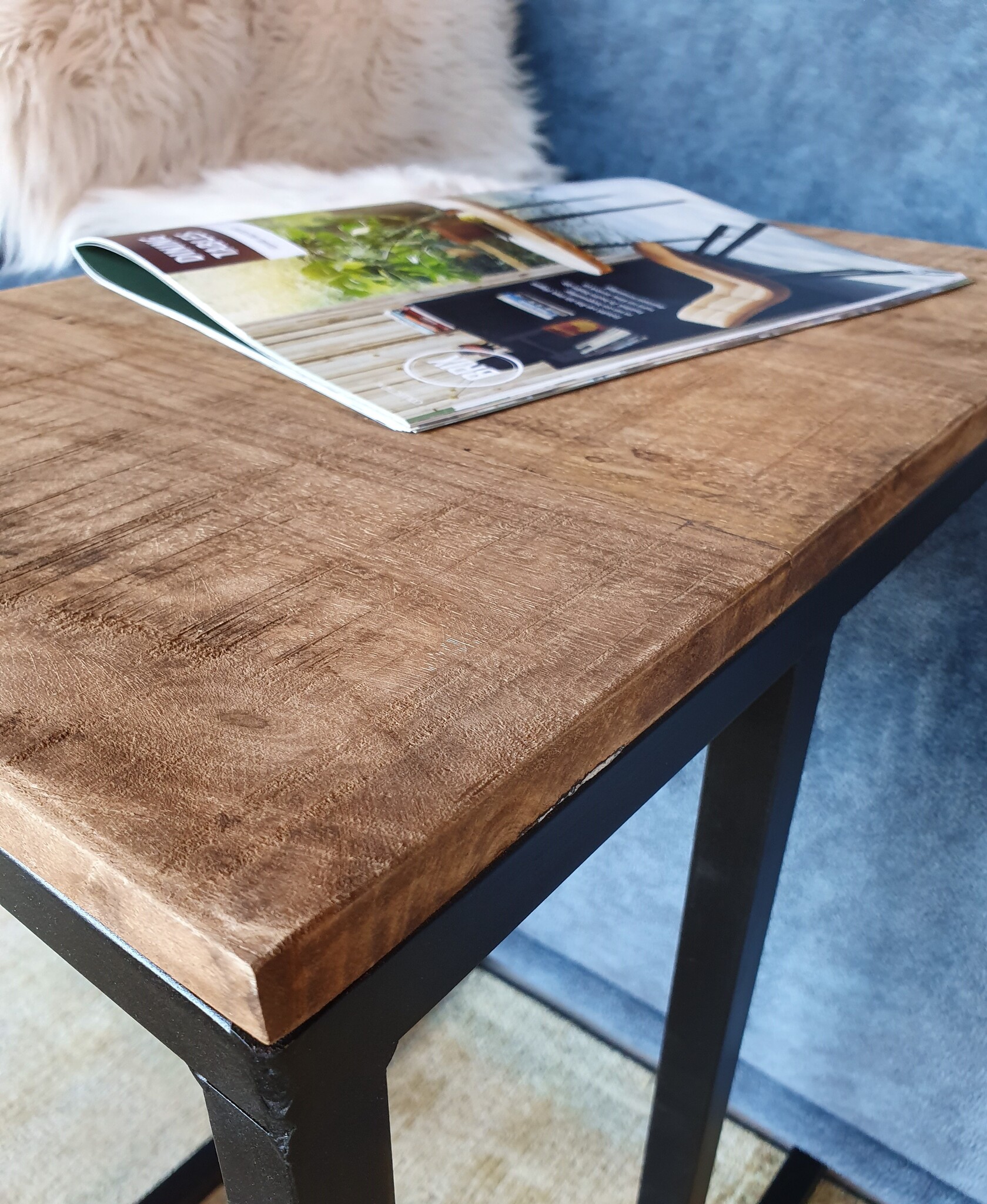 Brix - Bijzettafel Brix Sue - Mangohout - 30x46x52