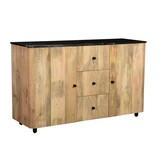 Brix - Dressoir Brix Pebbles - Mangohout / Gecoat Staal