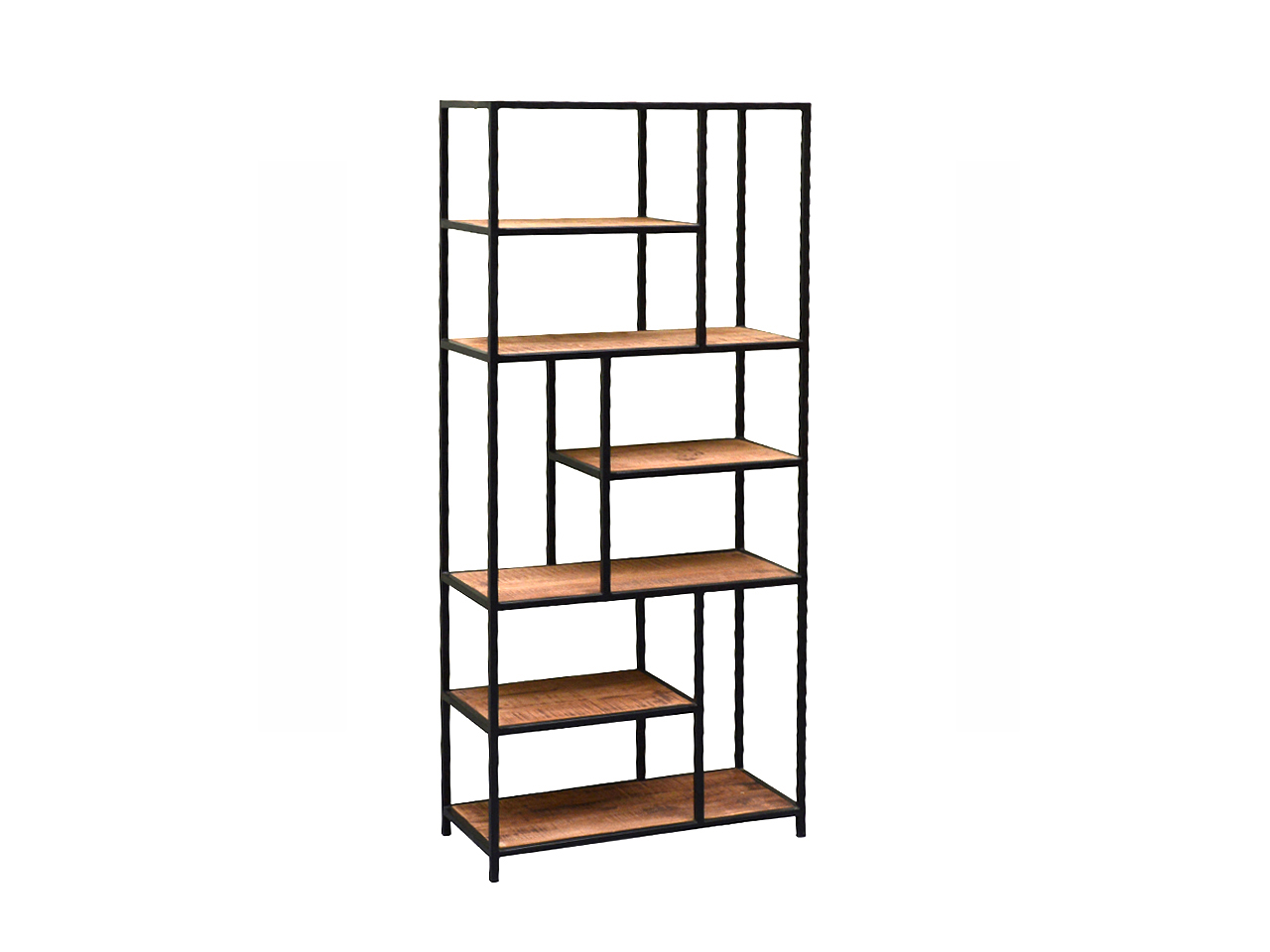Brix - Boekenkasten Brix - Flow 188cm - Mangohout - Bruin