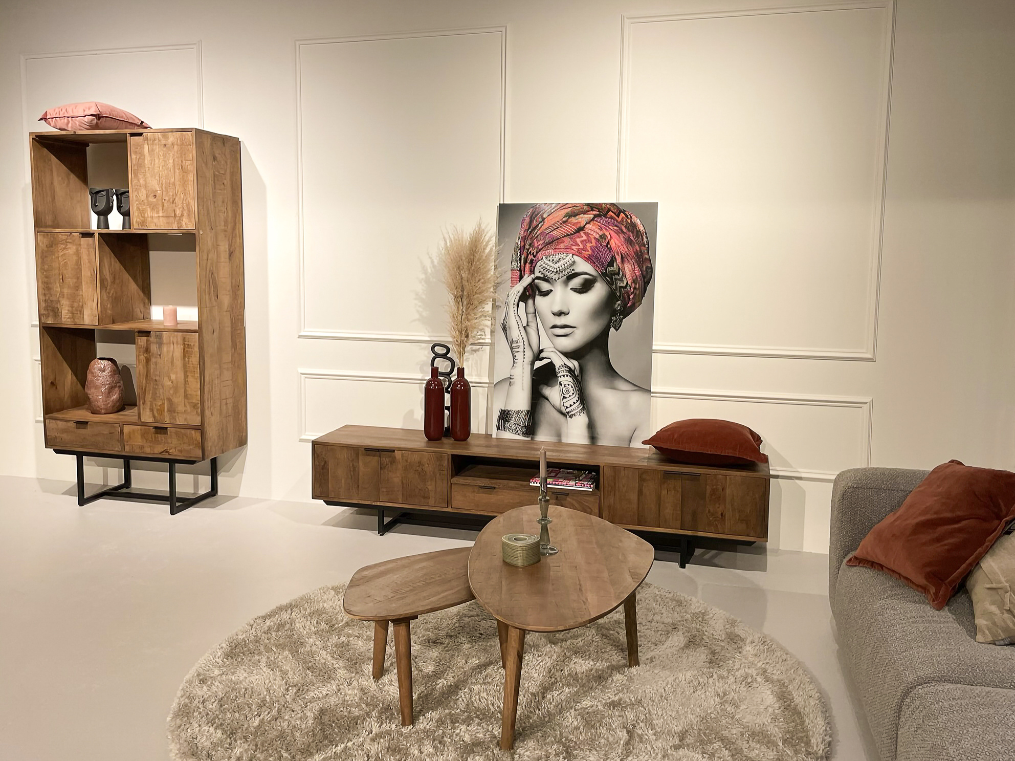 Livingfurn - Salontafel Xavier set of 2 - Mangohout