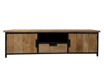 Livingfurn - TV Meubel Tomar 180cm - Teakhout
