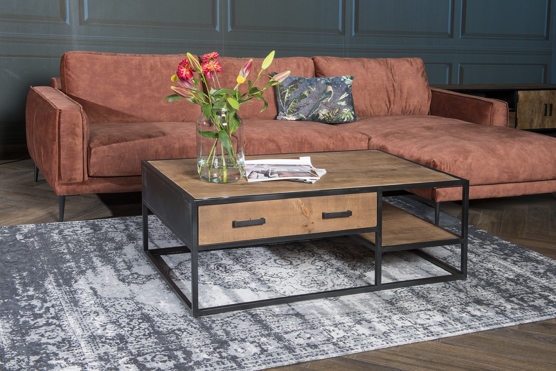 Livingfurn - Salontafel Sturdy - 40x70x120cm - Mangohout