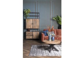 Livingfurn - Kabinetkast Sturdy - 40x100x200 - Mangohout