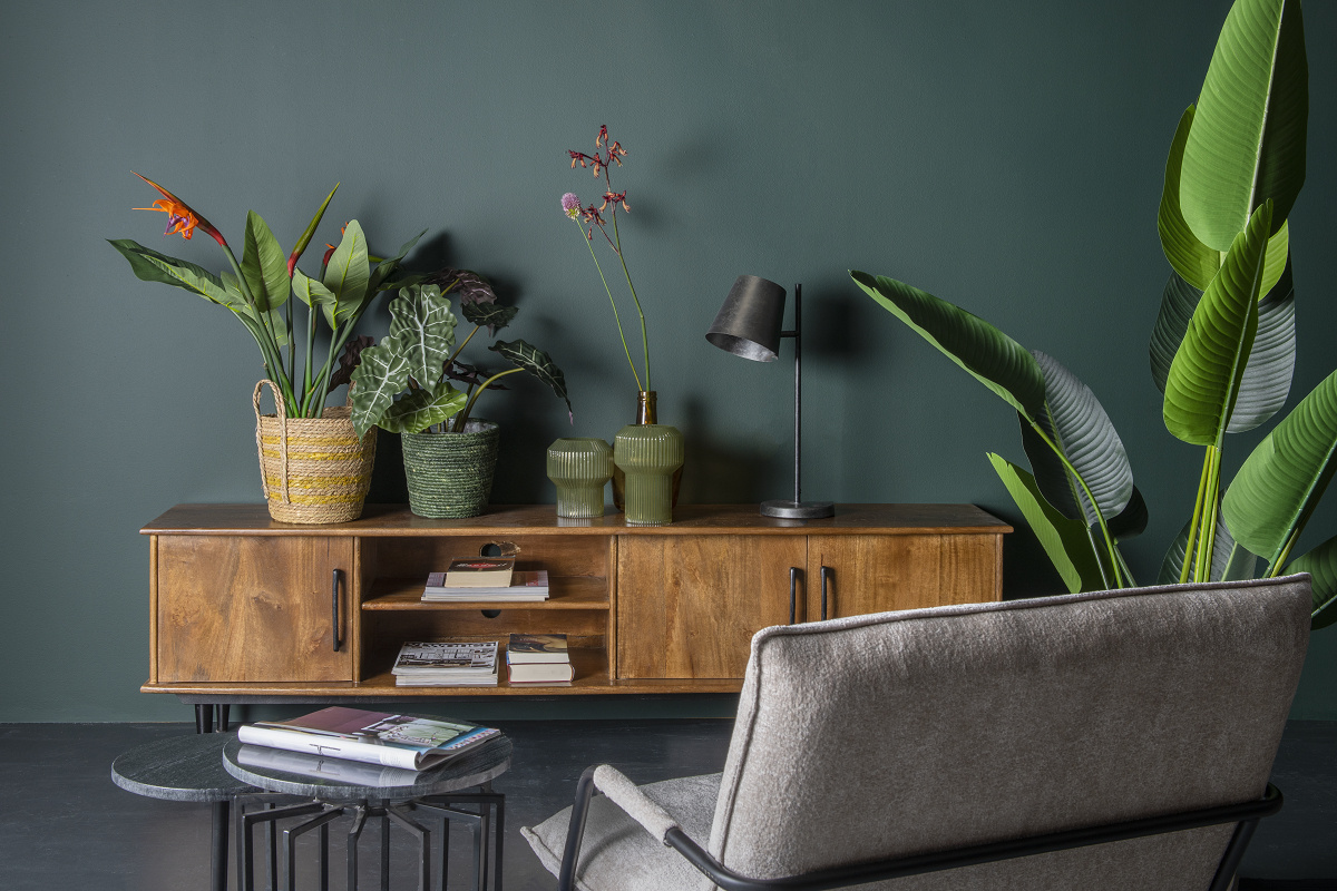 Livingfurn - TV Meubel Elias 200cm - Mangohout