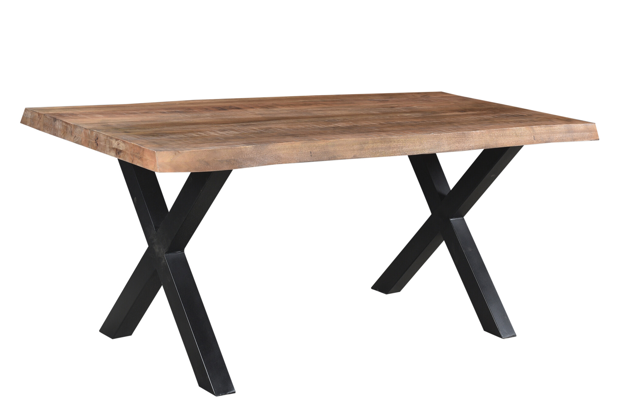 Livingfurn - Eetkamertafel Tree - X-Poten - Mango Hout - 220 - Bruin