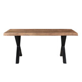 Livingfurn - Eetkamertafel Tree - X-Poten - Mango Hout - 220 - Bruin