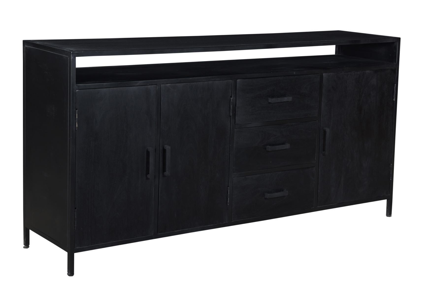 Livingfurn - Dressoir Kala Open 180 cm - Mangohout