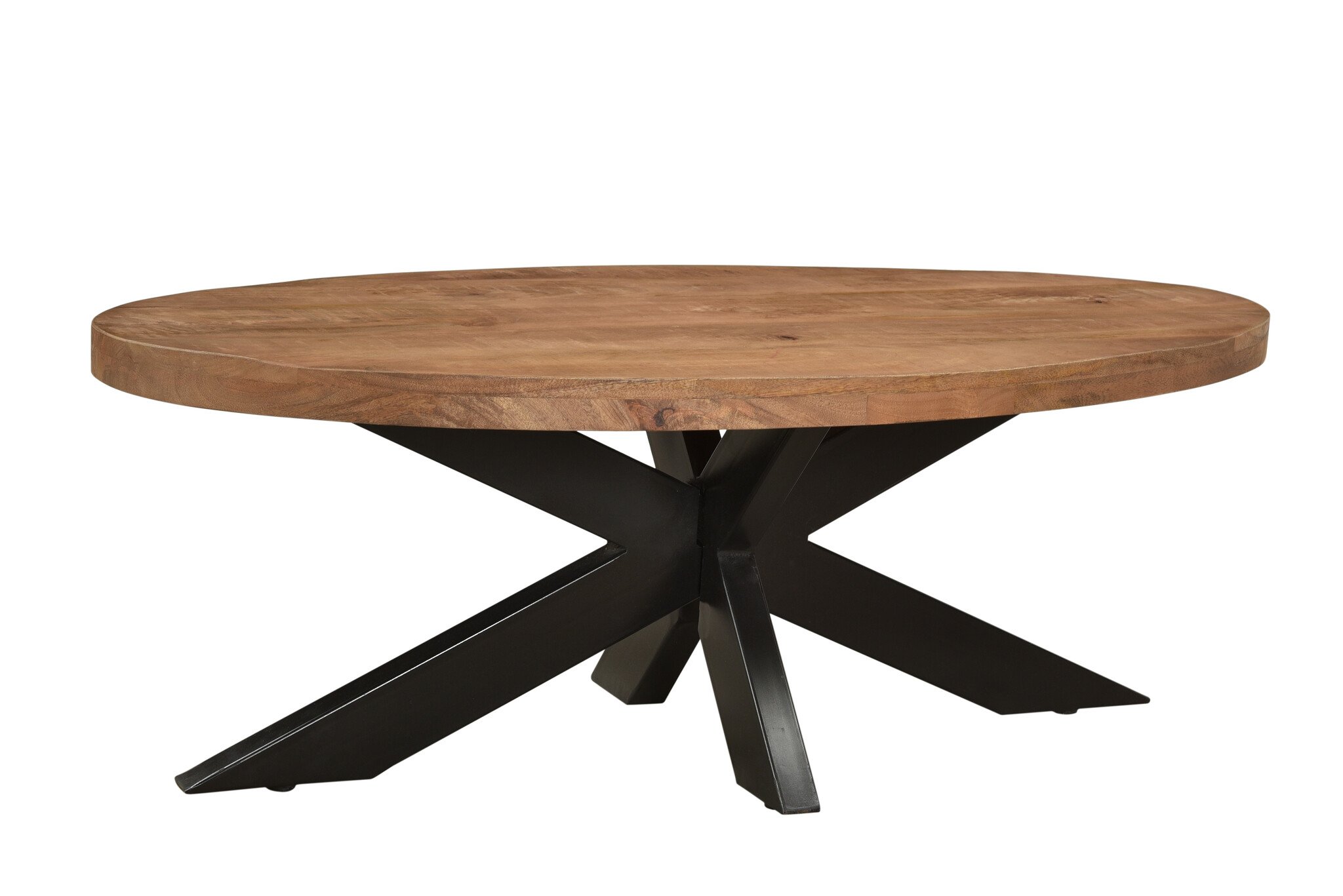 Livingfurn - Salontafel Sturdy Ovaal - 70x130x45cm - Mangohout