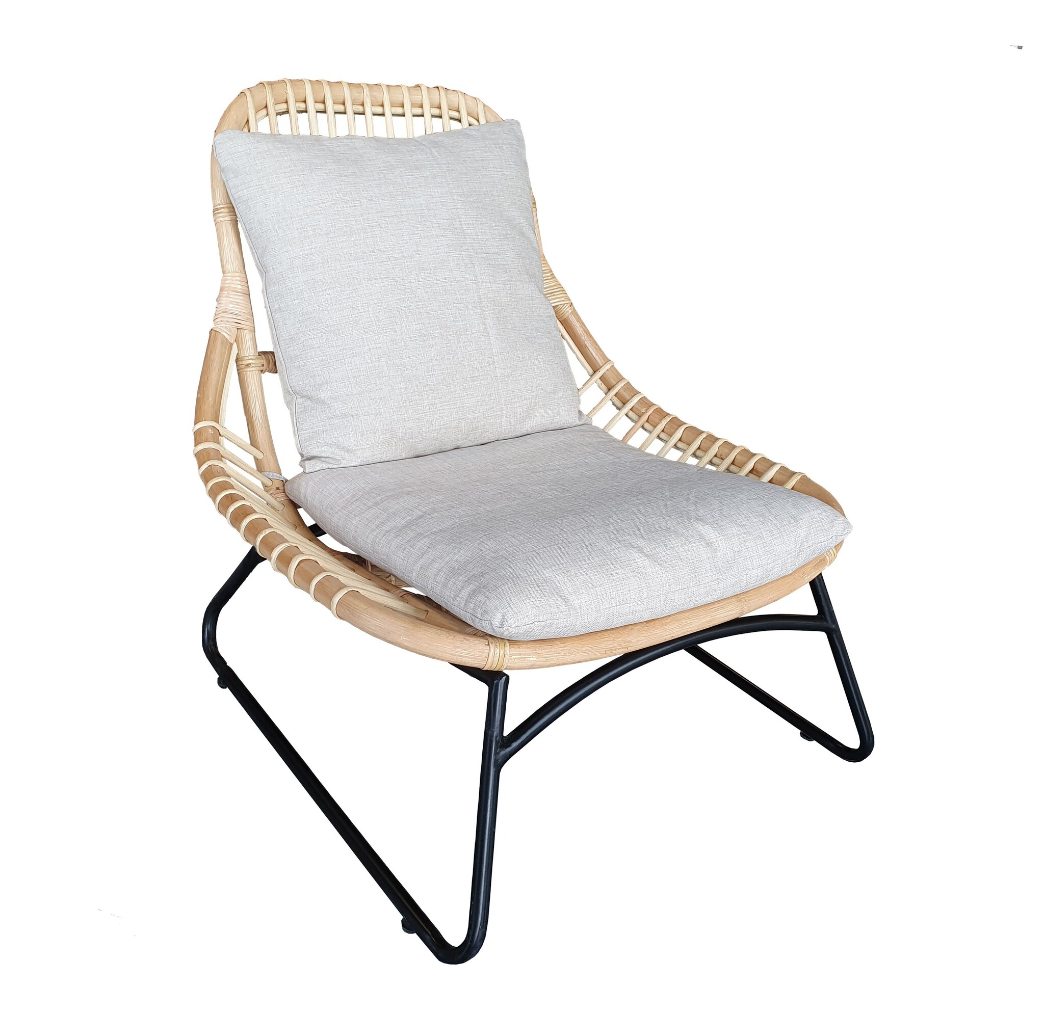 Brix - Fauteuils Brix Bowi - Rotan en Staal - 80x68x75