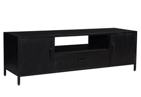 Livingfurn - TV Meubel Kala 160cm - Mangohout / Gecoat Staal