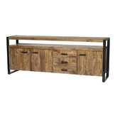 Livingfurn - Dressoir Nairobi 210cm - Mangohout