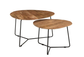 Brix - Salontafel Brix Ivy - 70x70x43 - Mangohout