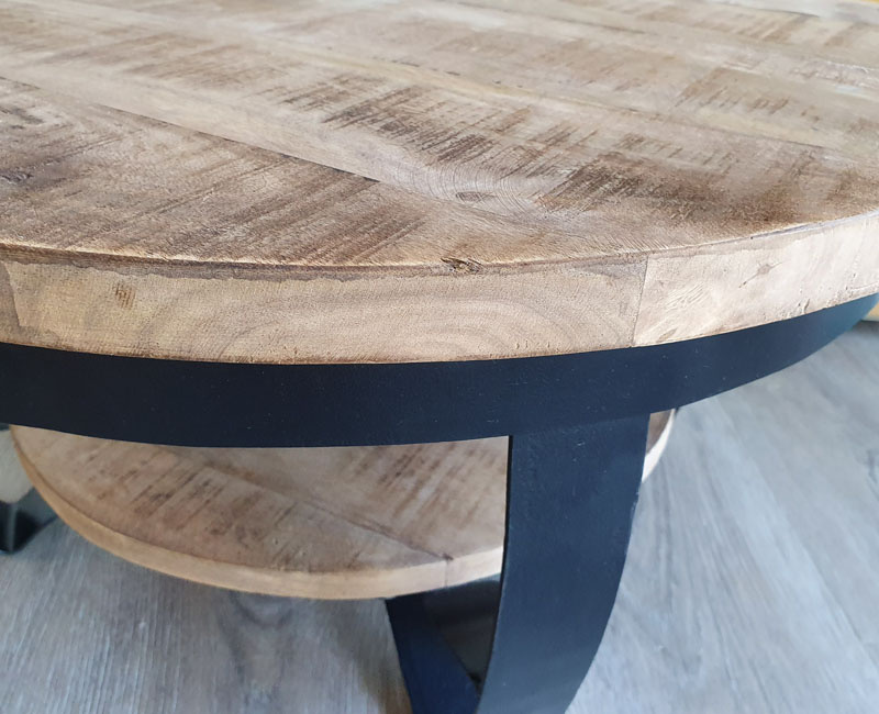 Brix - Salontafel Brix Mark - 85x85x44 - Mangohout