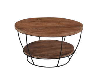 Brix - Salontafel Brix Evan - 85x85x44cm - Mangohout