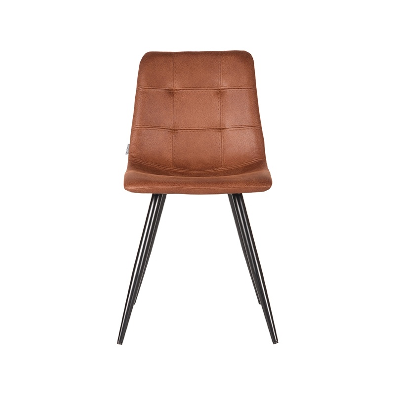 LABEL51 Eetkamerstoel Jay - Cognac - Microfiber