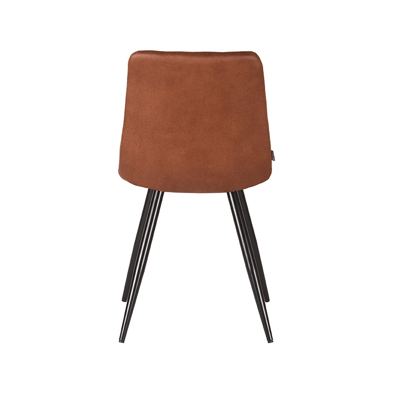 LABEL51 Eetkamerstoel Jay - Cognac - Microfiber