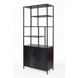 Livingfurn - Kabinetkast York 90cm - Mangohout / Gecoat Staal