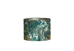 Light & Living - Lampenkap XENIA FLORA - Ø40x30cm - Groen