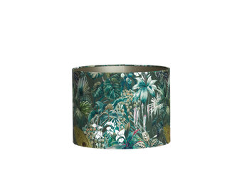 Light & Living - Lampenkap XENIA FLORA - Ø40x30cm - Groen