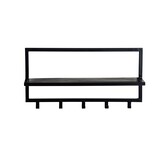 Brix - Kapstok Brix Bono Black - Mangohout / Gecoat Staal